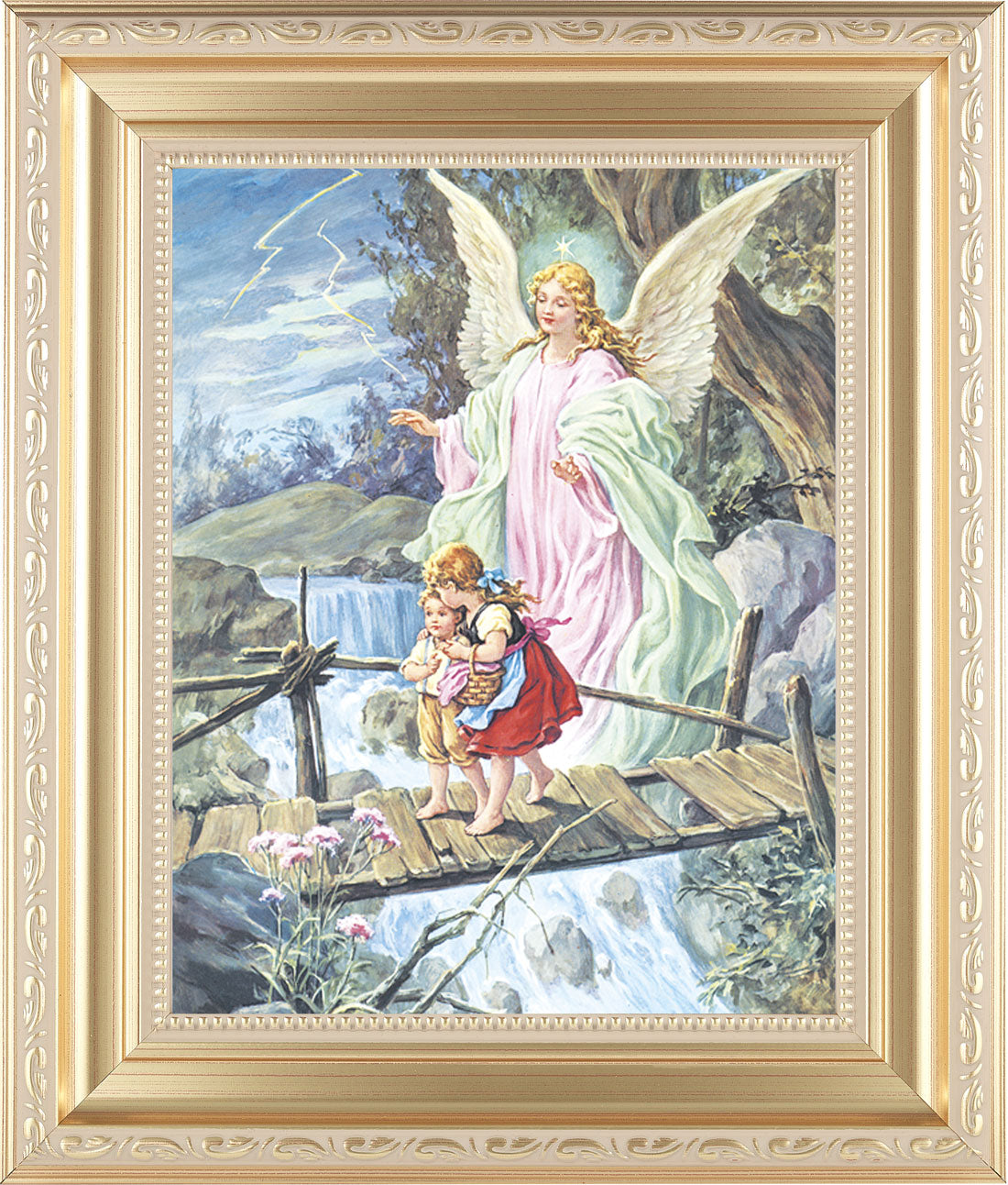 Guardian Angel 8x10 Framed Print Under Glass