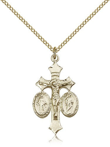 Women's Holy Family Crucifix Pendant