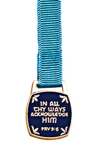 In All Thy Ways Acknowledge Him Bookmark - 12 Ribbon Colors Available