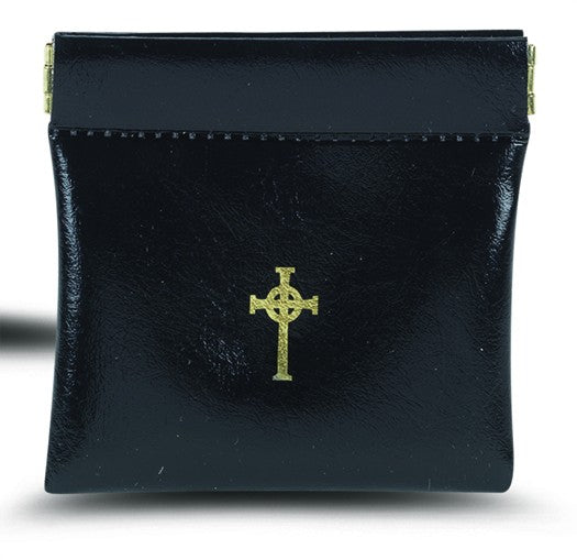 Black Vinyl Rosary Case