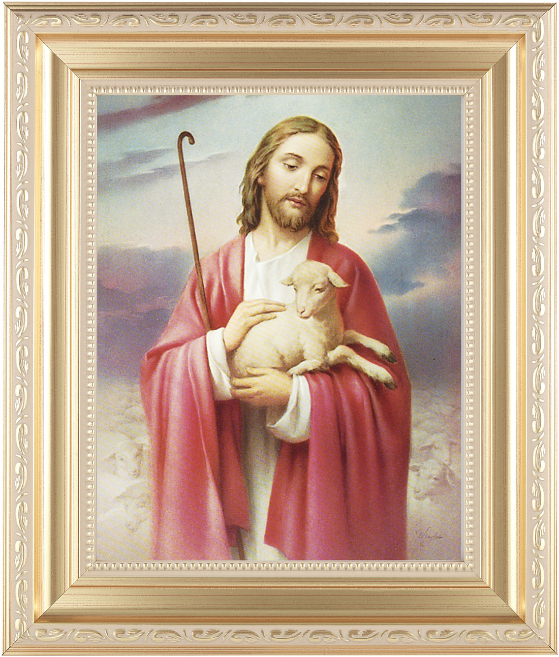 Jesus the Good Shepherd 8x10 Framed Print Under Glass