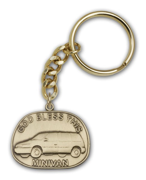 God Bless This Mini-Van Keychain