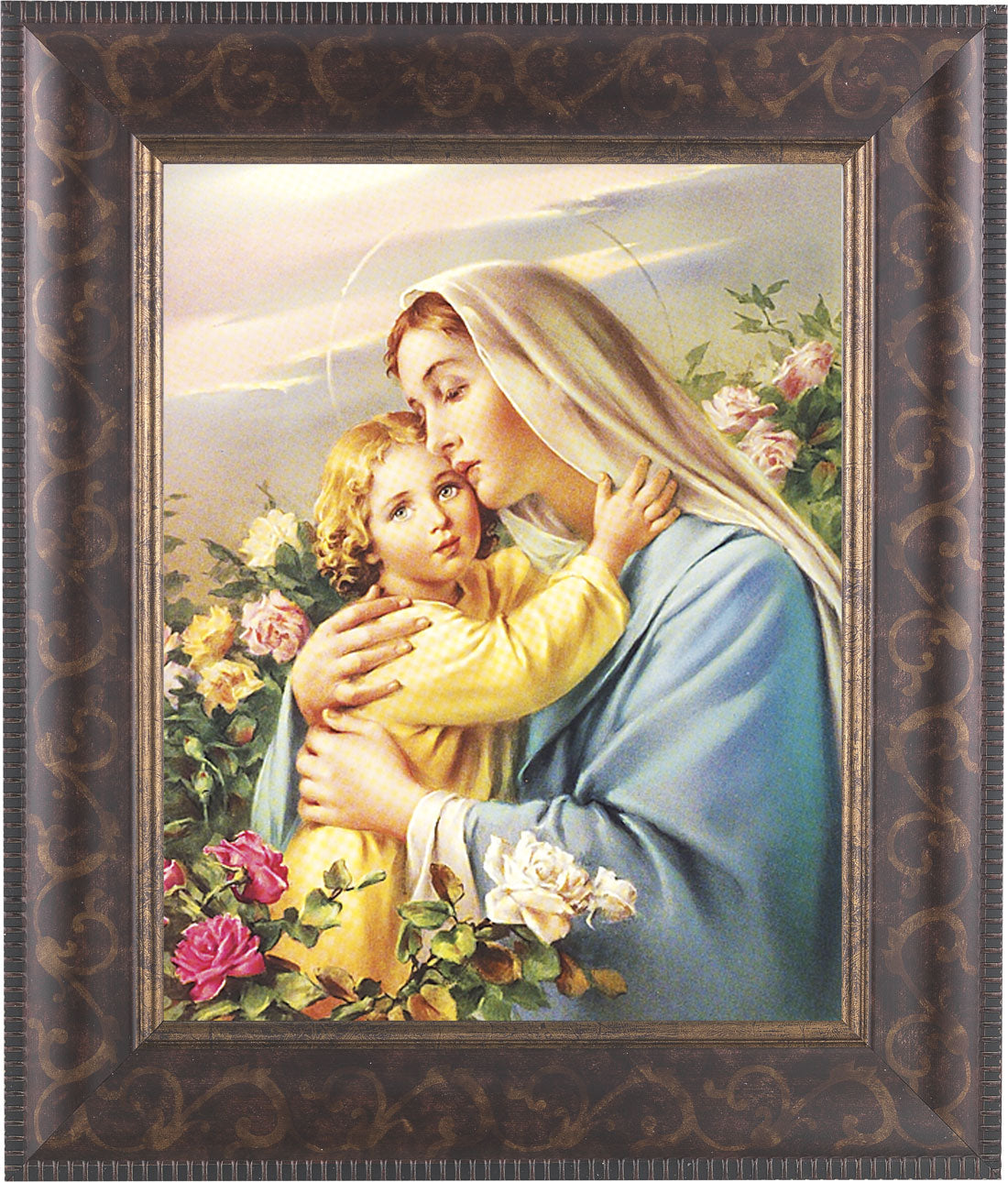 Madonna and Child in the Garden 8x10 Framed Print Under Glass