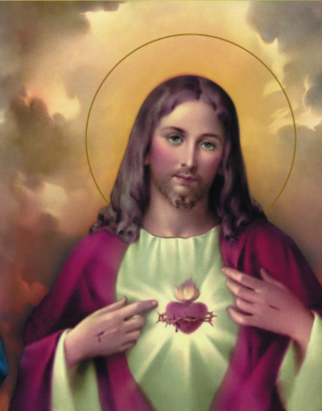 Sacred Heart of Jesus Print - Sold in 3 per pack