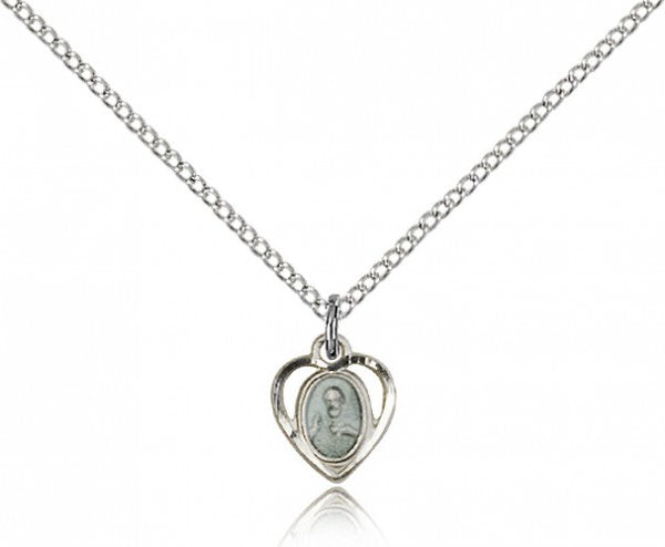 Scapular Medal Open Heart Cutout Pendant