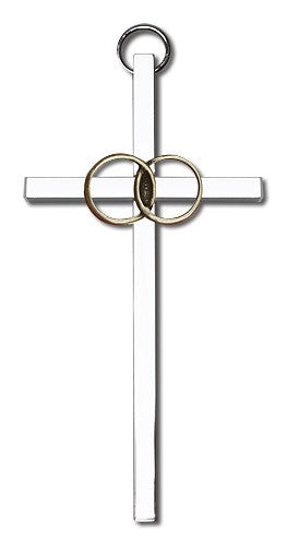 Wedding Rings Cross 4'