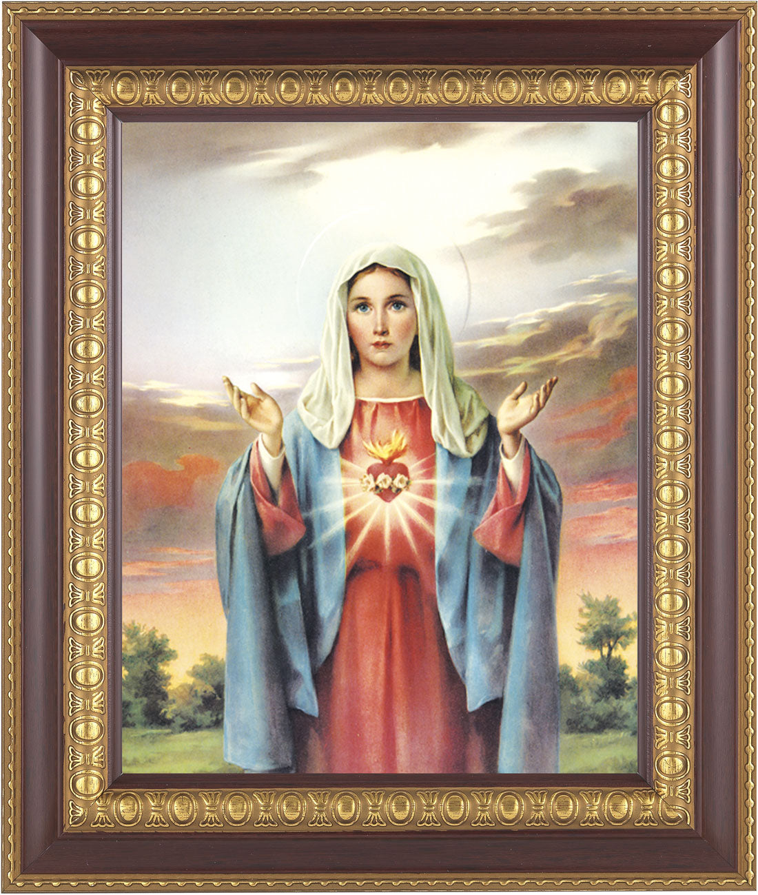 Immaculate Heart of Mary 8x10 Framed Print Under Glass