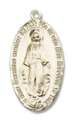 Classic Oval Miraculous Medal for Men