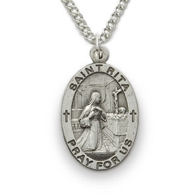 St. Rita Sterling Silver Medal