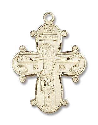 Christine Cross Pendant, Christ and Madonna with Child