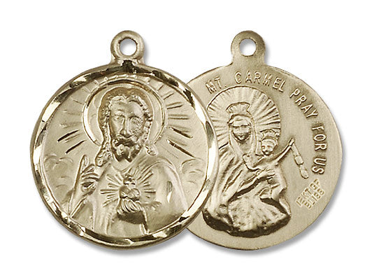 Scapular and Our Lady of Mount Carmel Necklace for Men