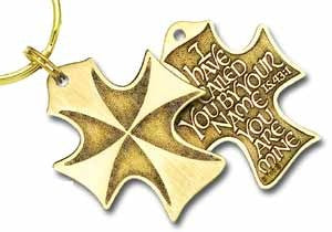 I Have Called You by Name Cross Key Ring