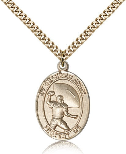 Guardian Angel Football Patron Saint Medal
