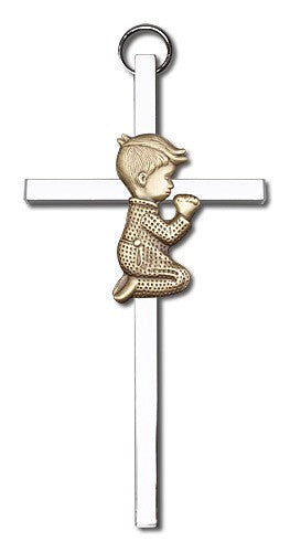 Praying Boy Cross 4'