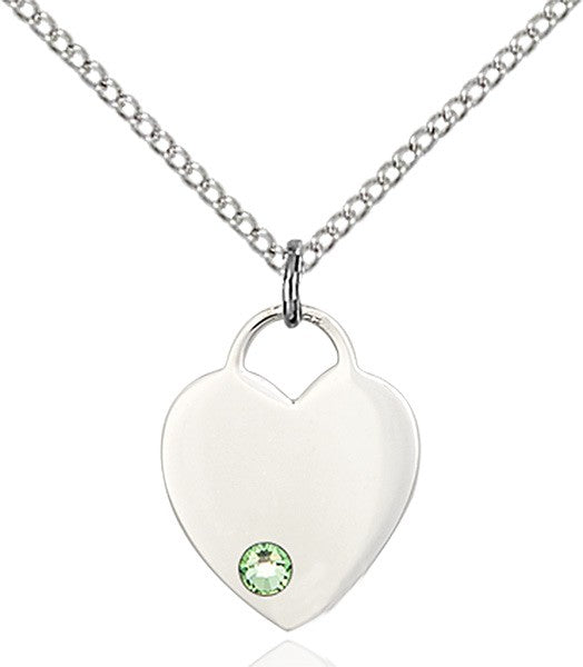 Small Heart Shaped Pendant with Birthstone Options