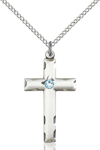 Birthstone Cross Pendant for Women