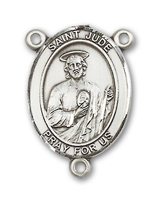 St. Jude Thaddeus Rosary Centerpiece Sterling Silver or Pewter
