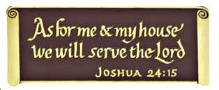 As For Me and My House Wall Plaque