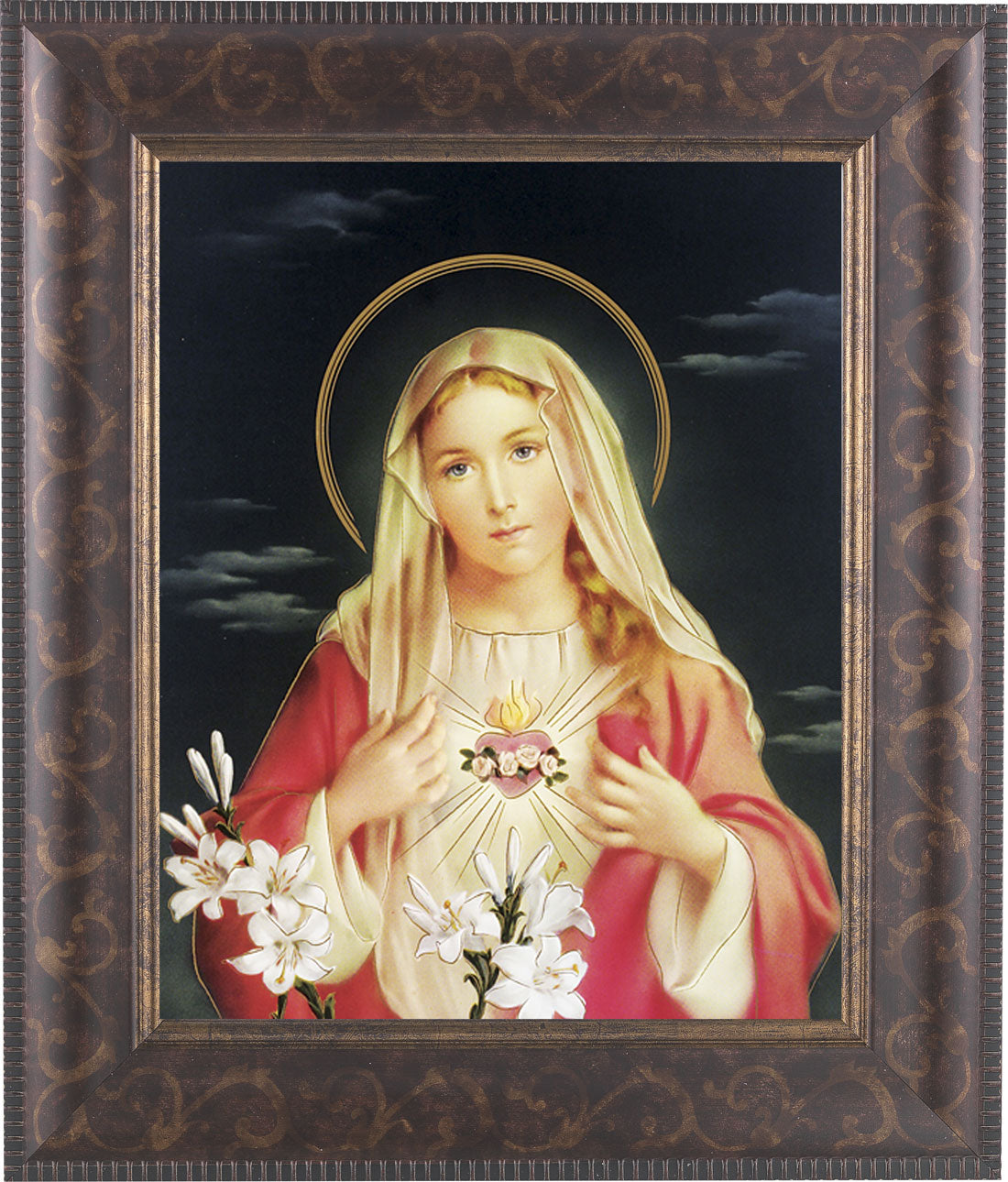 Immaculate Heart of Mary 8x10 Framed Print Under Glass