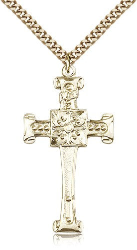 Scrolled Cross Pendant