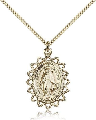 Women's Pointed Tip Miraculous Medal