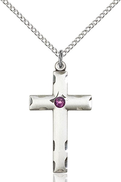 Birthstone Cross Pendant for Women
