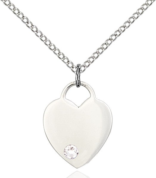 Small Heart Shaped Pendant with Birthstone Options