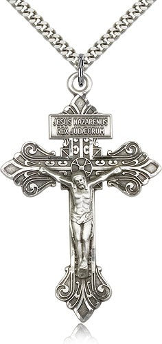 Large Jesus of Nazareth Crucifix Medal