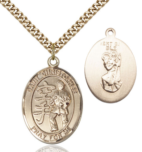 St Christopher Karate Patron Saint Medal