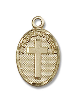 Petite Friend In Jesus Cross Pendant