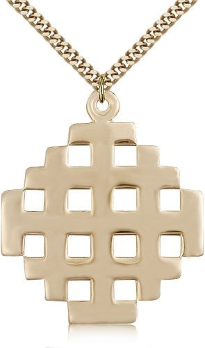 Men's Large Jerusalem Cross Pendant