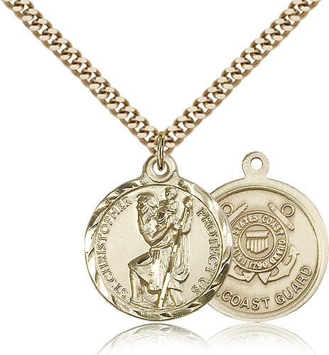 Coast Guard St. Christopher Medal - Nickel Size