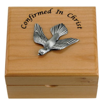 Confirmation Maple Wood Keepsake Box