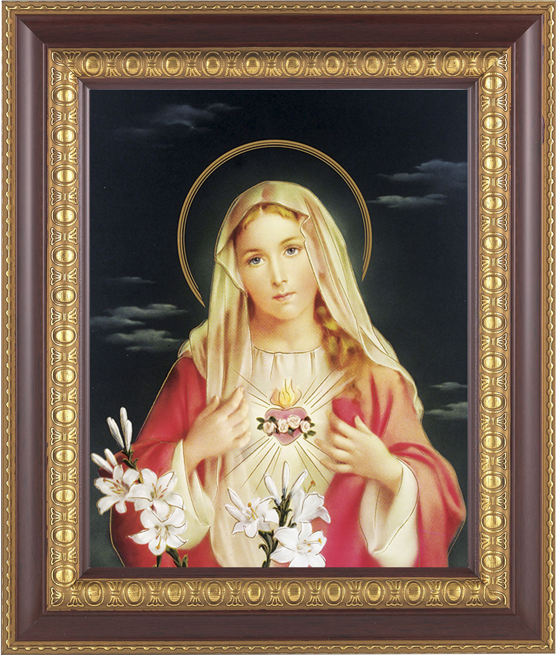 Immaculate Heart of Mary 8x10 Framed Print Under Glass