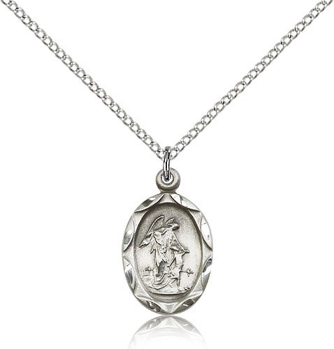 Guardian Angel Oval Pendant