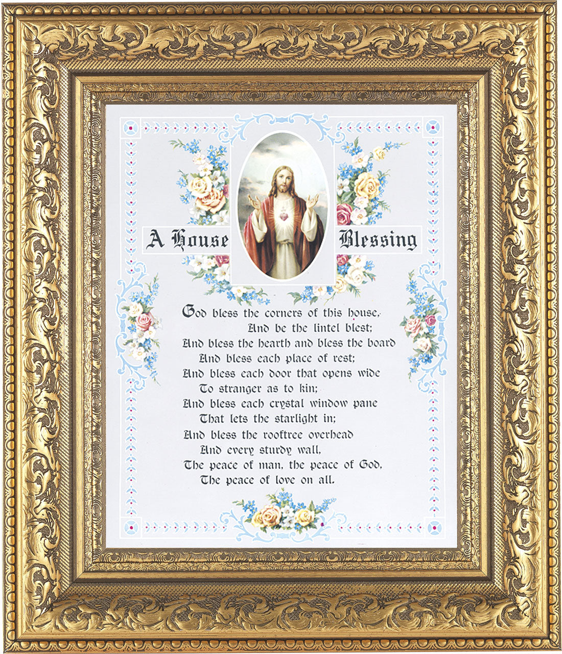 A House Blessing Prayer 8x10 Framed Print Under Glass