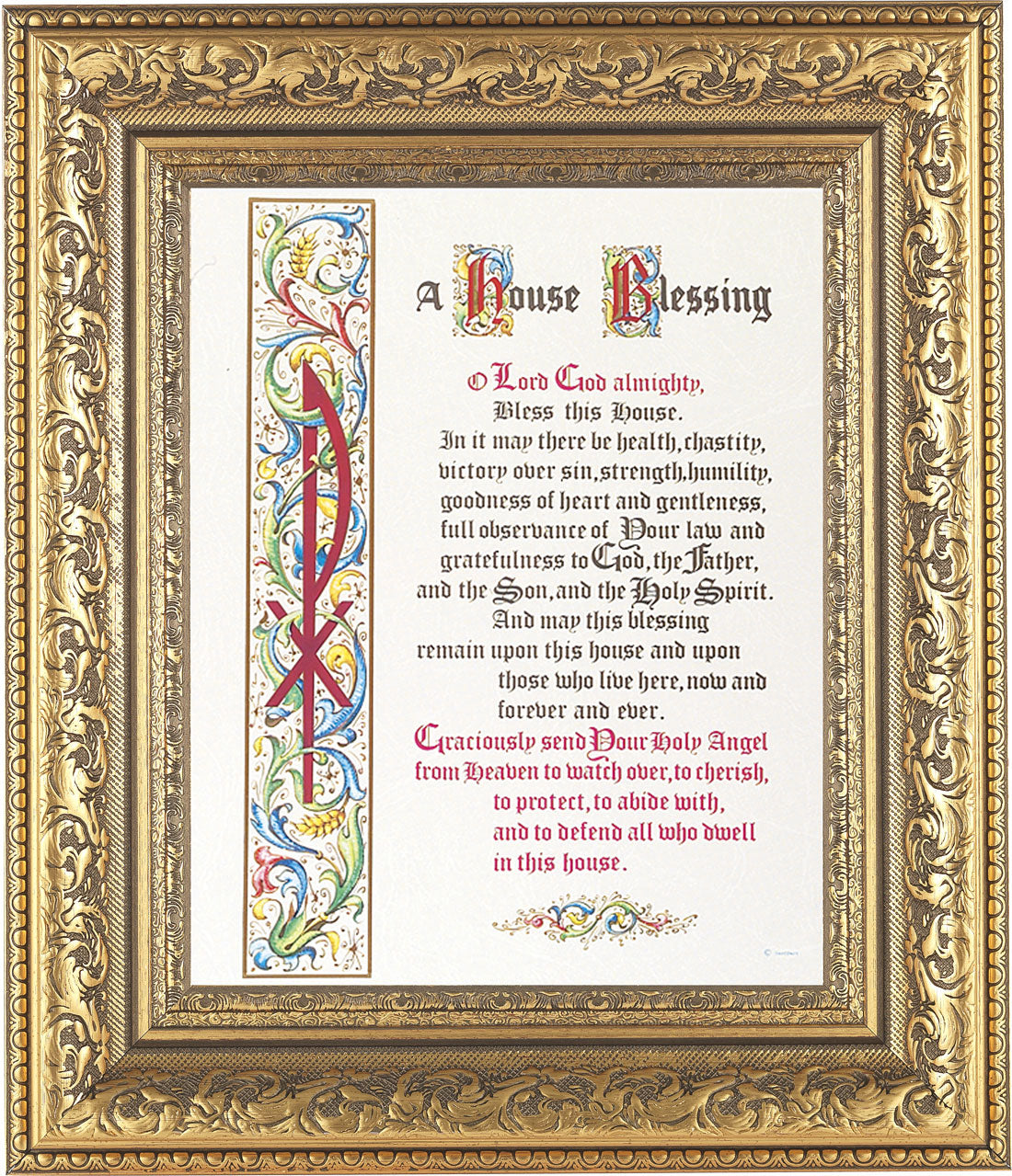 A House Blessing Prayer 8x10 Framed Print Under Glass