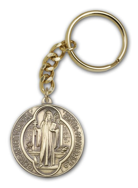 Round St. Benedict Keychain