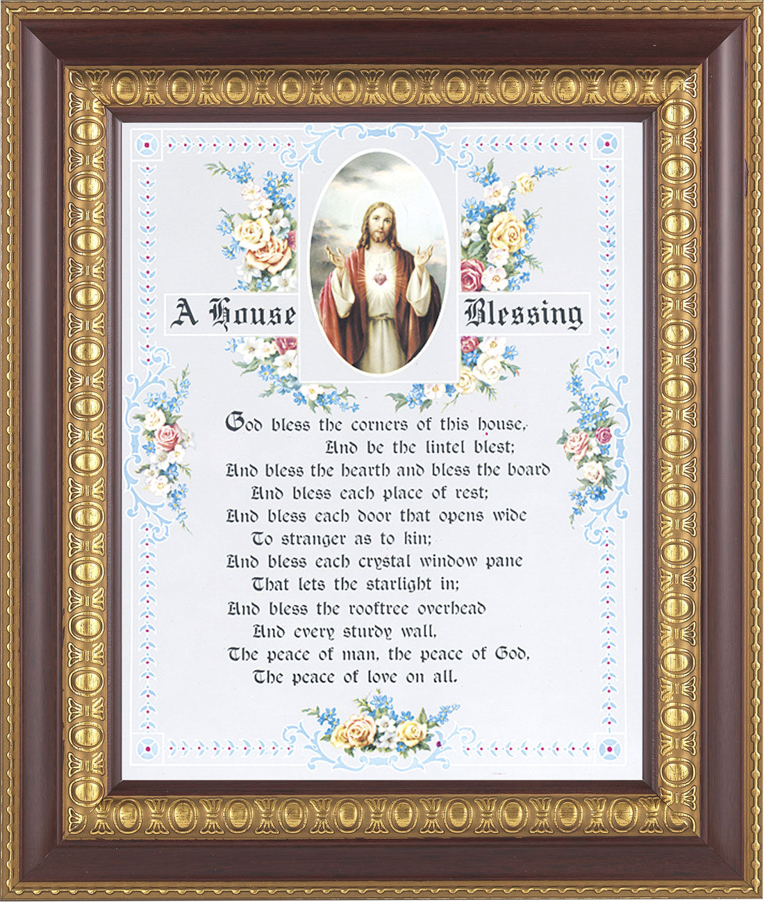 A House Blessing Prayer 8x10 Framed Print Under Glass