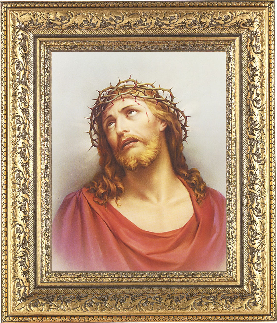 Christ Head of Thorns 8x10 Framed Print Under Glass