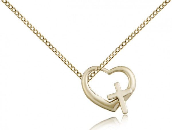 Heart and Cross Pendant