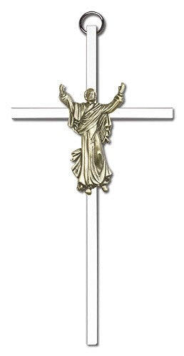 Risen Christ Wall Crucifix  6"