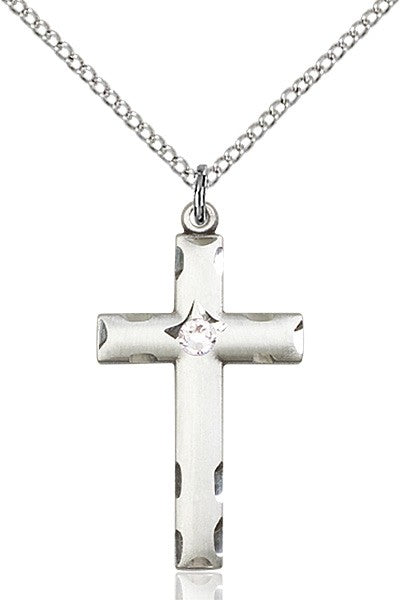Birthstone Cross Pendant for Women