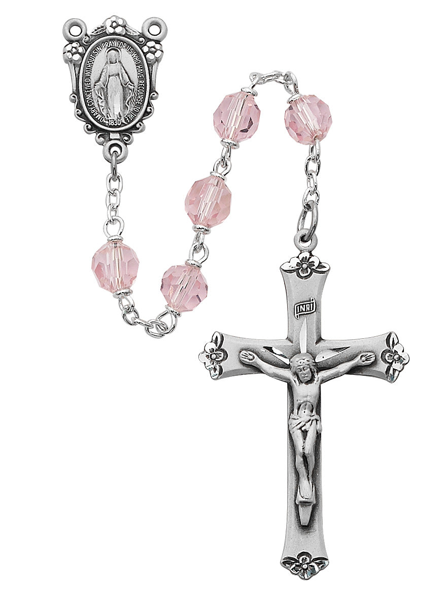 Pink Crystal Rosary