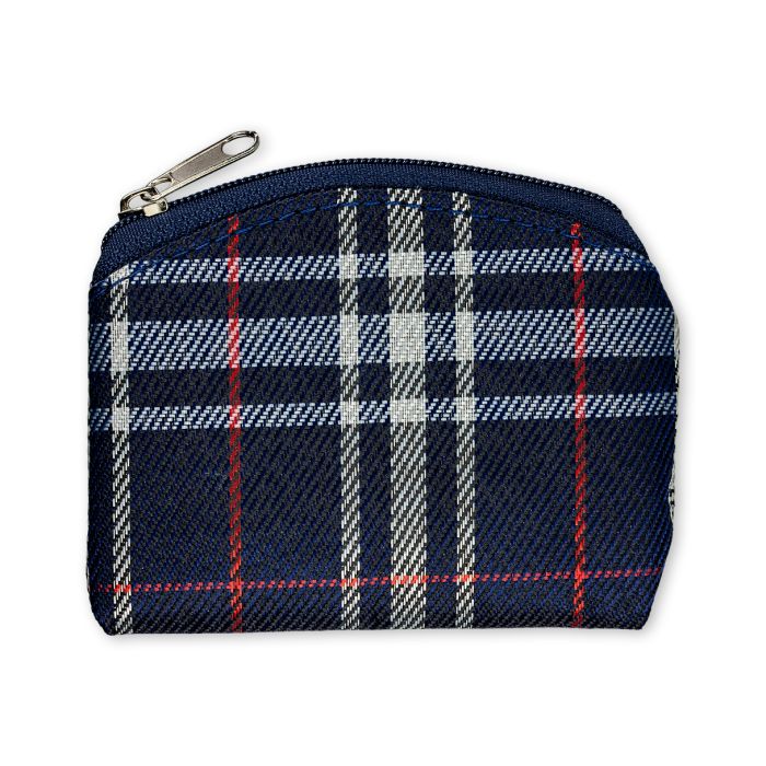 Plaid Rosary Case