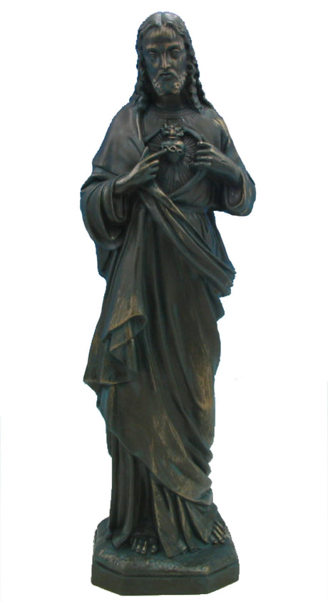 Sacred Heart of Jesus Plastic Statue - 32 inch