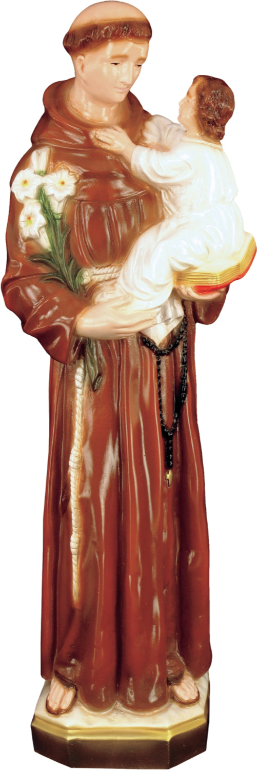 St. Anthony & Child Plastic Statue - 24 inch