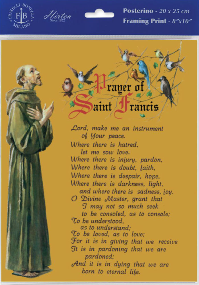 Prayer of St. Francis Print Cardstock - 3 per pack
