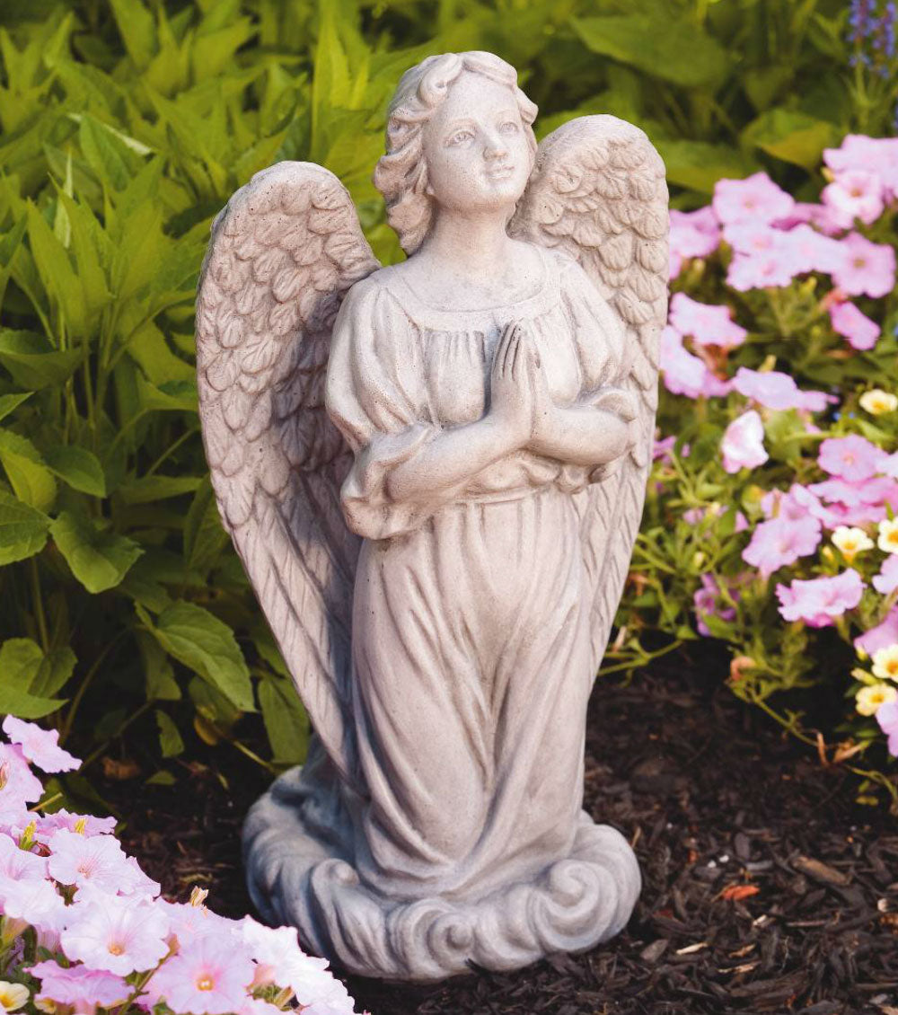 Praying Guardian Angel Statue 20"