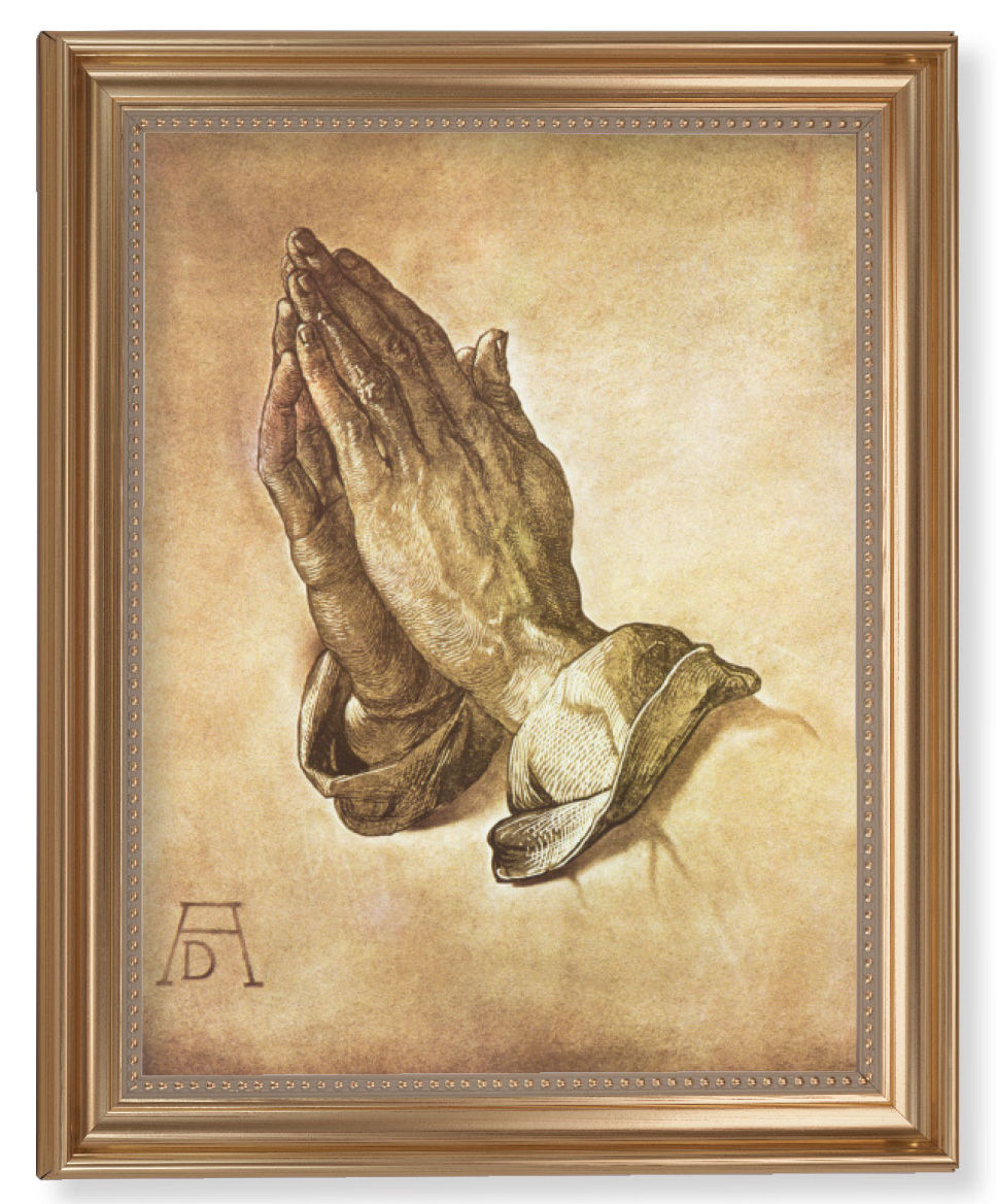 Praying Hands by Durer 11x14 Framed Print Artboard